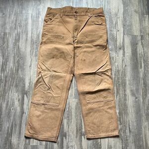 Vintage Carhartt BRN 01 Double Knee Work Wear Pants Size 38X30